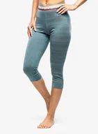 Kalesony - Legginsy termiczne damskie Ortovox 185 Rock N Wool Short Pants - arctic grey - miniaturka - grafika 1