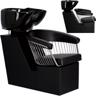 Myjki fryzjerskie - Myjnia myjka fryzjerska barberska do salonu fryzjerskiego barberskiego ruchoma misa ceramiczna armatura bateria słuchawka - miniaturka - grafika 1