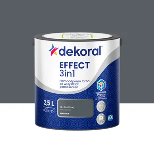 Dekoral Farba Effect 3w1 Grafitowy 2.5 l - Farby wewnętrzne - miniaturka - grafika 1