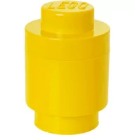 Pojemniki na zabawki - Lego Pojemnik Okrągły 1 Żółty - miniaturka - grafika 1