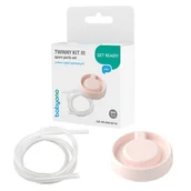 Laktatory - Babyono Twinny Kit III Zestaw Części Zamiennych Do Laktatora Twinny 2 El. Dren I Nakładka Na Muszlę - miniaturka - grafika 1