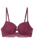 Biustonosze - Women'secret Beautiful Biustonosz Koronkowy Granat Kobieta, Różowy, 85C - miniaturka - grafika 1