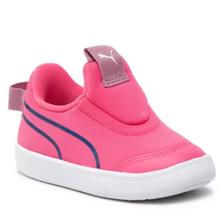 Buty dla dziewczynek - Sneakersy PUMA - Courtflex V2 Slip On Inf 374859 12 Sunset Pink/Sodalite Blue - grafika 1