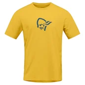 Koszulki sportowe męskie - Koszulka męska Norrona 29 cotton viking T-shirt Rozmiar: M / Kolor: żółty - miniaturka - grafika 1