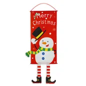 Ozdoby bożonarodzeniowe - BANER ŚWIĄTECZNY flaga powitalna bożonarodzeniowa zawieszka NA okno BAŁWAN - miniaturka - grafika 1