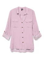 Bluzki damskie - Vero Moda Bluzka w kolorze różowo-białym - miniaturka - grafika 1