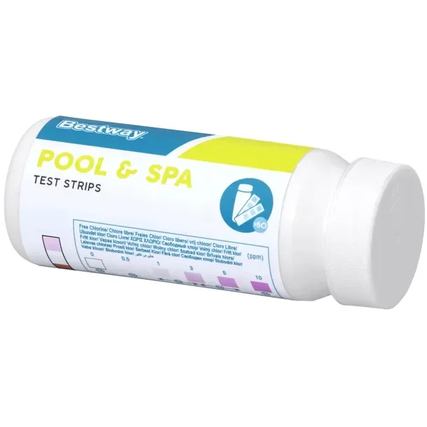 Bestway 58142 Paski Testowe 3w1 Tester pH Chlor Alkaliczność Basen SPA 50sz