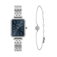 Zegarki damskie - Daniel Wellington Kobietyzegarek Daniel Wellington Quadro srebrny - stal nierdzewna Zegarki damskie 1 ct Damski - miniaturka - grafika 1