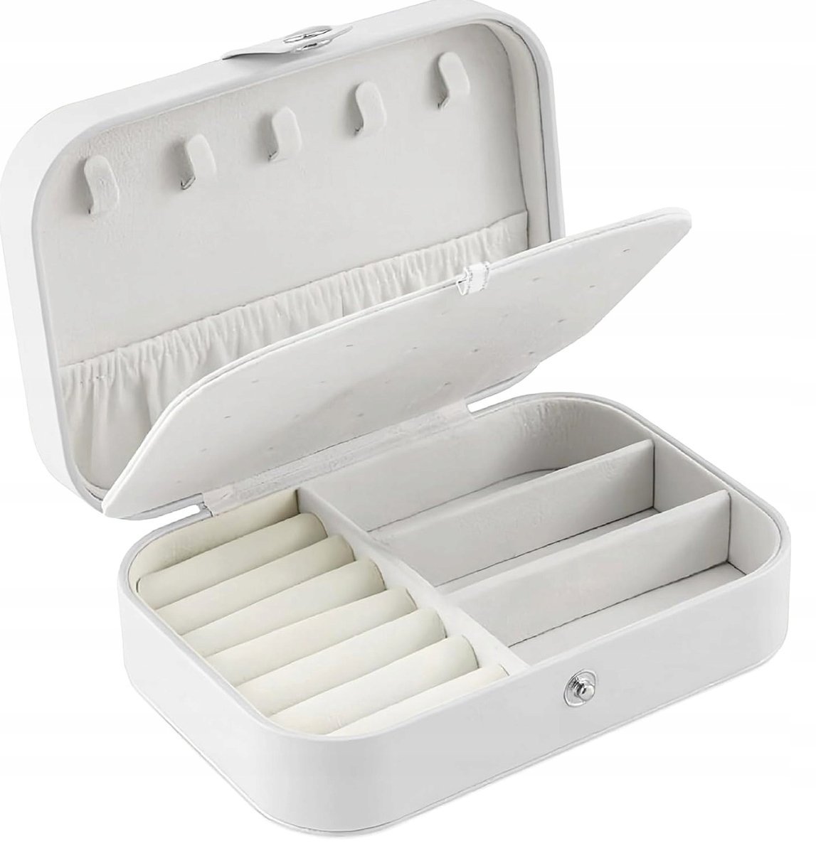 PUDEŁKO NA BIŻUTERIĘ 16X11X5CM PODRÓŻNE DWUWARSTWOWE ORGANIZER ETUI PREZENT