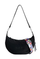 Torebki damskie - Desigual Womens BOLS_Happy Kuwait Shoulder Bag, Black, One Size - miniaturka - grafika 1