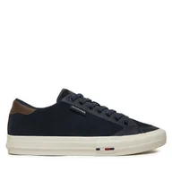 Sneakersy męskie - Sneakersy Tommy Hilfiger Vulc Street Low FM0FM05458 Granatowy - miniaturka - grafika 1