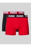 Majtki damskie - Obcisłe bokserki z detalem z logo w zestawie 2 szt. - Puma - miniaturka - grafika 1