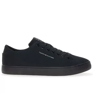 Buty Tommy Hilfiger Hi Vulc Low Canvas FM0FM04882-BDS - czarne - Trampki męskie - miniaturka - grafika 1