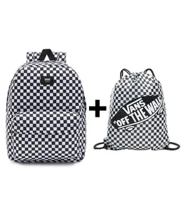 Zestaw Vans - Plecak OLD SKOOL CHECK VN000H4XY28+ Worek VN000HECY28 Blk/Wht - Plecaki worki - miniaturka - grafika 1