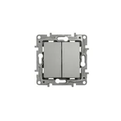 Kostki, złączki, wtyczki - Legrand Łącznik świecznikowy Niloe Selection 762305 10AX stal - miniaturka - grafika 1