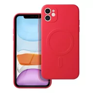 Etui i futerały do telefonów - OEM Futerał Silicone Mag Cover Do Iphone 11 Czerwony - miniaturka - grafika 1