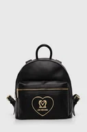 Plecaki - Love Moschino plecak damski kolor czarny mały gładki JC4123PP1LLB0000 - miniaturka - grafika 1