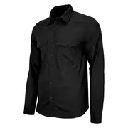 Odzież taktyczna i umundurowanie - Koszula z długim rękawem BRANDIT Flannel Shirt - Black - miniaturka - grafika 1