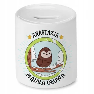 Skarbonka 330 ml Dla Anastazji Córki Dziecka z Nadrukiem ze Zdjęciem - Skarbonki - miniaturka - grafika 1