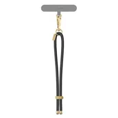 Telefony stacjonarne - UNIQ Coehl Laurel Handstrap uniwersalnysznurek do telefonu na rękę czarny/black - miniaturka - grafika 1