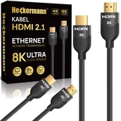 Kable - Kabel HDMI-HDMI 3m Heckermann VH1124 4K 120Hz - miniaturka - grafika 1