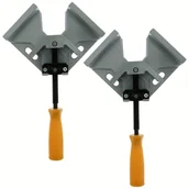 Inne - TEMU Zacisk kątowy 90 stopni, wykonany z aluminium, regulowany, do precyzyjnego łączenia drewna, ram obrazów i szafek, do spawania, ramowania, - miniaturka - grafika 1