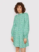 Sukienki - Vila Sukienka codzienna Flow 14077432 Zielony Regular Fit - miniaturka - grafika 1