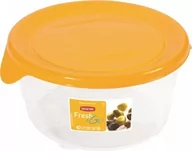 Pojemniki i kosze gastronomiczne - CURVER Pojemnik na żywność "FRESH&GO " okrągły 0,5l żółty 182261 - miniaturka - grafika 1