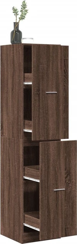 vidaXL Szafka apteczna,brązowy dąb, 40x41x174,5 cm