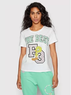 Koszulki i topy damskie - Fracomina T-Shirt LOONEY TUNES FD22ST3003J40108 Biały Regular Fit - grafika 1