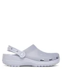 Klapki i japonki damskie - Crocs Klapki Classic Frosted Clog 210928 Fioletowy - miniaturka - grafika 1