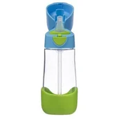 Kubki dla dzieci - B.Box butelka ze słomką 450 ml (Błękitny) - miniaturka - grafika 1