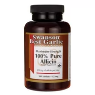 Witaminy i minerały - Swanson 100% Pure Allicin, 12 mg Maksymalna siła, 100 tabletek - miniaturka - grafika 1