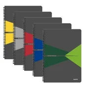 Notesy i bloczki - Leitz Kołonotatnik Office PP A5 w linie niebieski KZK1059 - miniaturka - grafika 1