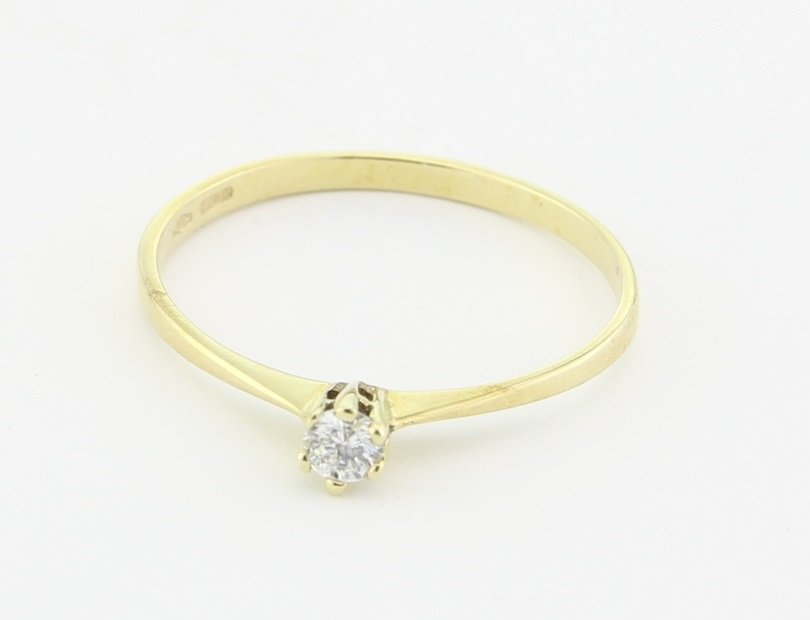 & You Engagement Ring Gold 9 ct 375 Diamonds 0,1 ct Size 56 (17.8)