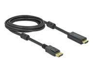 Adaptery i przejściówki - DeLOCK 85957 adapter kablowy 3 m DisplayPort HDMI Czarny - miniaturka - grafika 1
