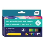 Przybory szkolne - Noster Kredki trójkątne Jumbo mini 12 kolorów YN - miniaturka - grafika 1