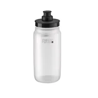 Shakery i bidony sportowe - Bidon ELITE Fly Tex 550 ml Przezroczysto-czarny - miniaturka - grafika 1