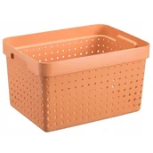 Pudła i pojemniki do przechowywania - Plast Team 60250810 Koszyk Seoul Melon L Duży - miniaturka - grafika 1