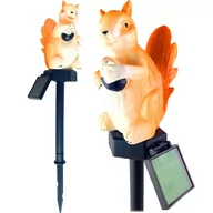 Lampy ogrodowe - LAMPA SOLARNA WIEWIÓRKA WBIJANA LAMPKA OGRODOWA LED CZUJNIK ZMIERZCHU - miniaturka - grafika 1