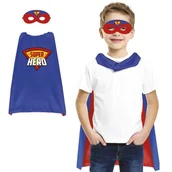 Stroje karnawałowe - ZESTAW SUPERBOHATER NIEBIESKI 70cm 2el - miniaturka - grafika 1