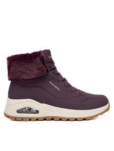 Skechers Botki Uno Rugged 167274/WINE Bordowy - Botki damskie - miniaturka - grafika 1