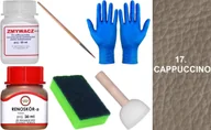 Środki do obuwia i ubrań - CAPPUCCINO 17 Renoskór ZESTAW DO RENOWACJI SKÓRY LICOWEJ Farba Zmywacz PŁYN - miniaturka - grafika 1