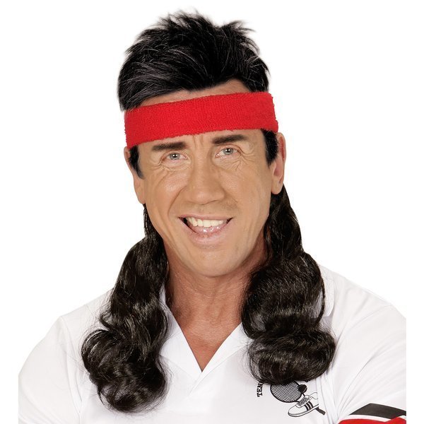 Opaska Z Włosami Czerwona