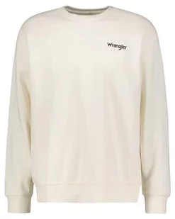 Wrangler Bluza męska Graphic Crew Sweatshirts, Worn White, XL - Bluzy męskie - miniaturka - grafika 1