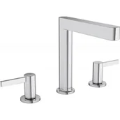 Baterie umywalkowe - Hansgrohe 76034000 Finoris 3-otworowa bateria umywalkowa 160 z kompletem odp$178ywowym Push-Open chrom - miniaturka - grafika 1
