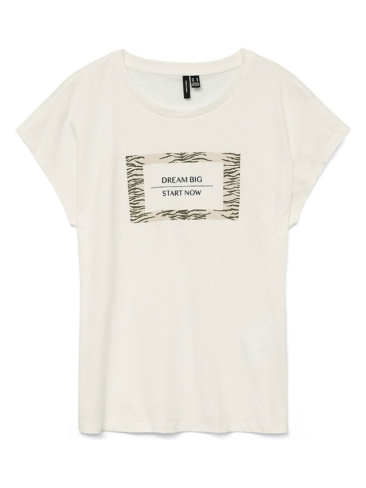 Vero Moda Koszulka w kolorze kremowym