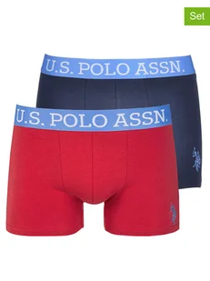 U.S. Polo Assn. Bokserki (2 pary) w kolorze granatowym i czerwonym - Majtki męskie - miniaturka - grafika 1