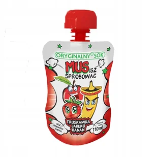 Mus truskawka/jabłko/banan 110 g - Koncentraty warzywne, przeciery Mus truskawka/jabłko/banan 110 g - Koncentraty warzywne, przeciery - miniaturka - grafika 1