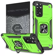 Etui i futerały do telefonów - ETUI EXOGUARD QRING + SZKŁO - XIAOMI REDMI NOTE 11 PRO / NOTE 11 PRO 5G - PANCERNE CASE OBUDOWA FUTERAŁ RING - miniaturka - grafika 1